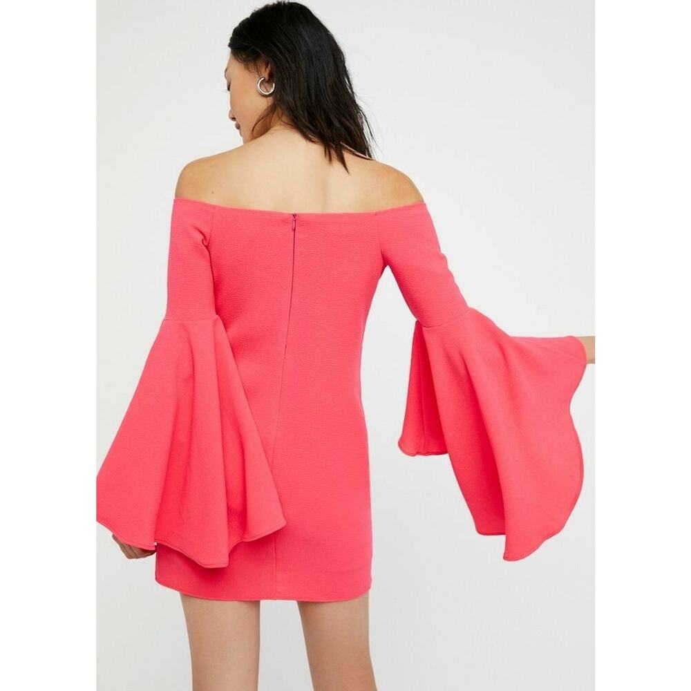 NEW Free People Backstage $154 Women's Pink Let's Dance Mini Dress XS - Picture 2 of 3